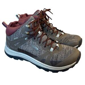 KEEN Terradora II Waterproof Mid Hiking Boots Canteen/Andorra Women’s Size 7.5